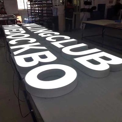 HIGHSPAN Giant Light Up Logo Sign 220V Input Huruf Saluran Kustom