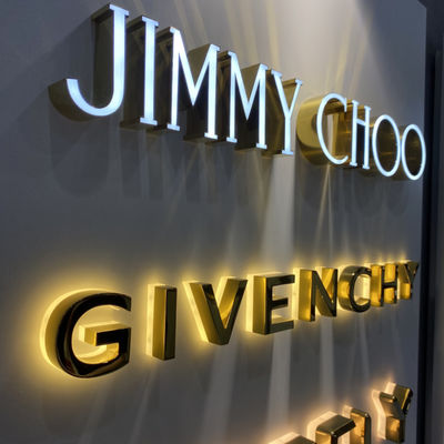 Huruf Dan Angka Backlit Illuminated Signs Untuk Bisnis CE RoHS