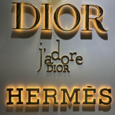 OEM ODM Backlit Letter Sign Acrylic Glow Sign Board Cermin Selesai