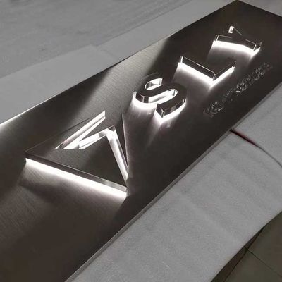 Fabrikasi Acrylic Glow Backlit Letter Sign Board Electroplating