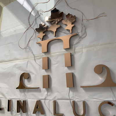 OEM Illuminated Lighted Channel Letter Signs Backlit Mirror Polish