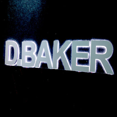 Restoran Backlit Letter Sign Kedalaman 2-20cm Acrylic Led Glow Sign Board