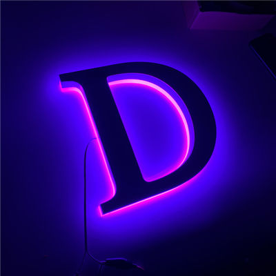 Toko Coffee Shop Led Sign Backlighting Purple Lighting CE RoHS