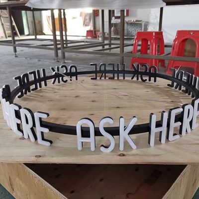 6500K Led Channel Letter Sign Depan Menyala Untuk Restoran Hotel