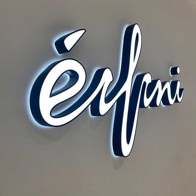 3d Illuminated Indoor Logo Signs Letter Untuk Toko Eceran CE ROHS UL