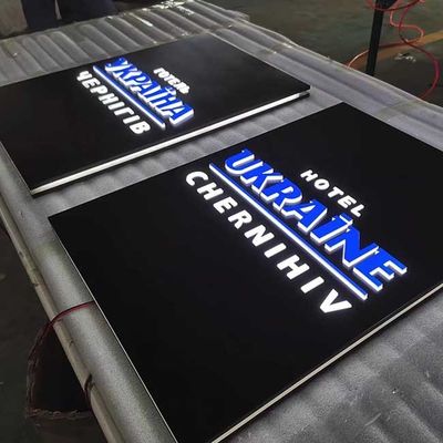 Mini Front Lit SMD2835 LED Acrylic Letters Sign Board Ramah Lingkungan
