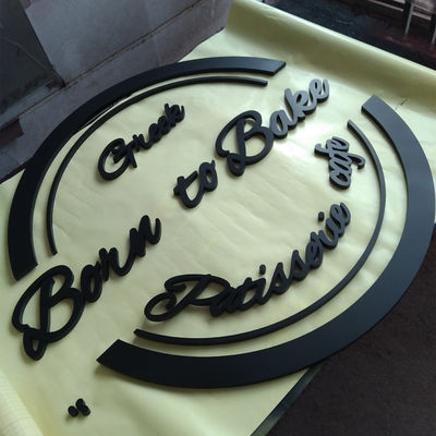 Acrylic 3D Letter Sign Logo Bisnis Non Illuminated Wall Mount Logo Sign Letters