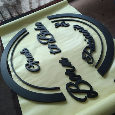 Acrylic 3D Letter Sign Logo Bisnis Non Illuminated Wall Mount Logo Sign Letters