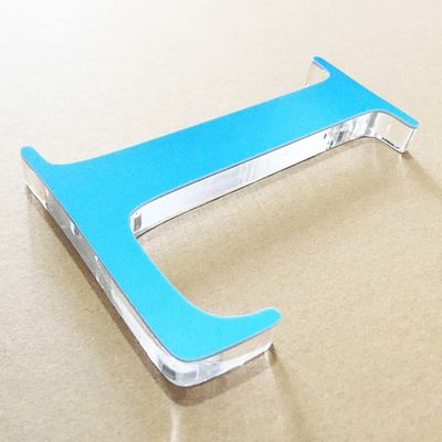 Indoor Office Logo 3D Letter Sign 2mm Acrylic Alphabet Dengan Pencetakan UV