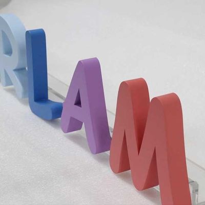 Salon Kecantikan Buka 3D Surat Tanda Iklan Laser Cut Logo Logam Tebal 3cm