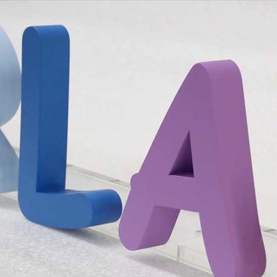 Salon Kecantikan Buka 3D Surat Tanda Iklan Laser Cut Logo Logam Tebal 3cm