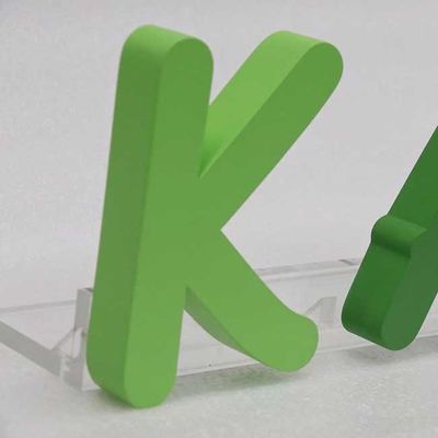 Salon Kecantikan Buka 3D Surat Tanda Iklan Laser Cut Logo Logam Tebal 3cm