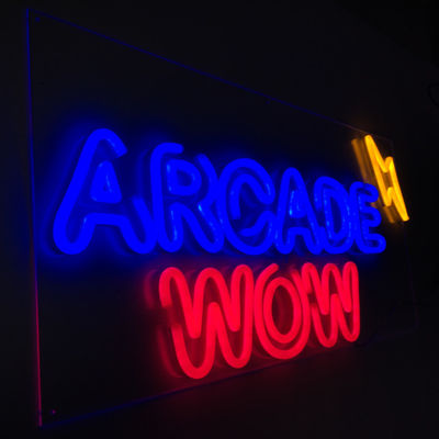 PVC Akrilik Fleksibel Neon Sign Shop Signage Dekorasi Luar Ruangan