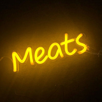 Restoran Kustom Led Neon Sign 22 Warna Untuk Rumah CE ROHS