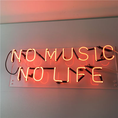 Red pink Valentines Tattoo Neon Sign Board Untuk Home Bar 7.5kv