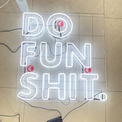 Tabung Kaca Led Fleksibel Neon Strip Neon Light Up Sign CE