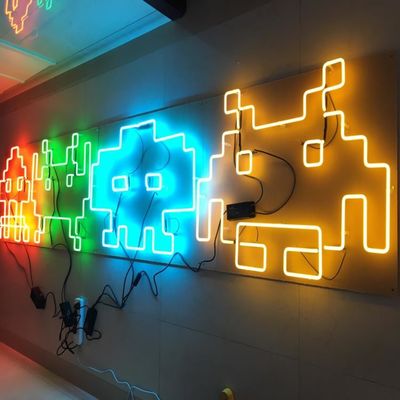 Tabung Kaca Led Fleksibel Neon Strip Neon Light Up Sign CE