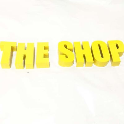 Sikat Emas Stainless Steel Metal Letter Sign Kedalaman 10cm Untuk Kantor Pemerintah