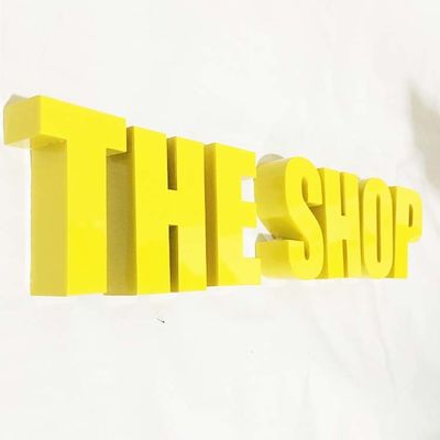 Sikat Emas Stainless Steel Metal Letter Sign Kedalaman 10cm Untuk Kantor Pemerintah