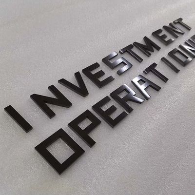 Iklan 3d Logam Kustom Aluminium Sign Letters Anti Karat