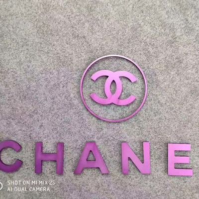 Iklan 3d Logam Kustom Aluminium Sign Letters Anti Karat