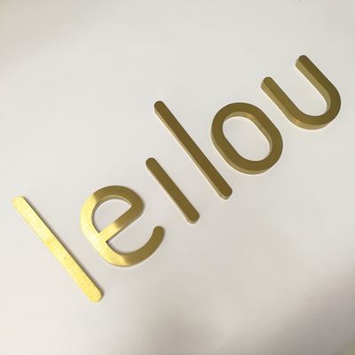 OEM ODM Toko Kosmetik Tanda Surat Logam Fabrikasi Luar Ruangan