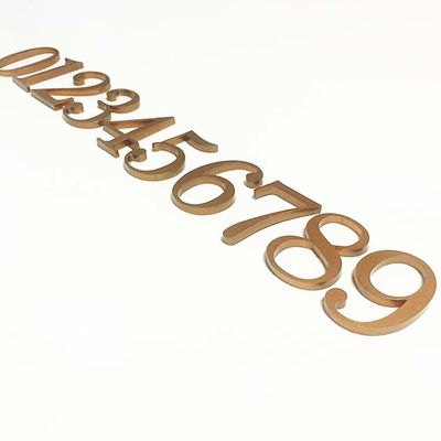 Tanda Huruf Akrilik Potongan Datar Tanda Nomor Pintu Akrilik Padat CE ROHS