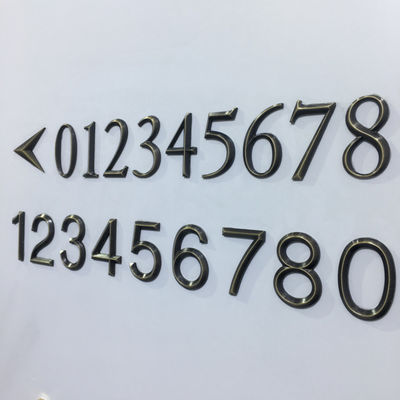 Tanda Alamat Logam Stainless Steel 304 yang Diterangi Pemasangan Sekrup