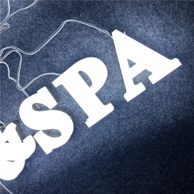 12mm Acrylic Company Logo Wall Sign Aluminium Channel Letters Anti Karat