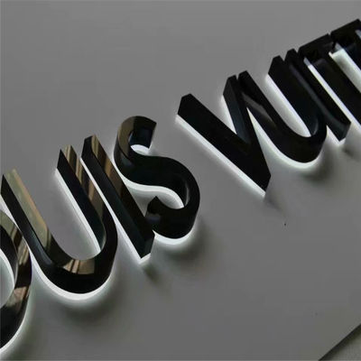 Nama Toko Etalase Tanda Tahan Air IP65 Akrilik Led Papan Tanda