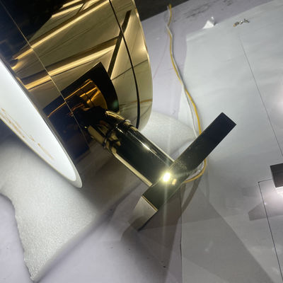 Toko Signage Lightbox Akrilik Bercahaya Bulat Gunakan Anti Karat Anti Septik