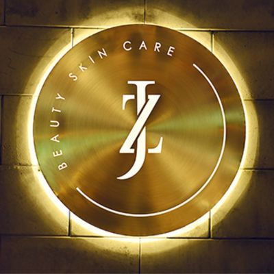 Kotak Lampu Led Bulat Stainless Steel Logam Logo Kustom 3d Illuminated