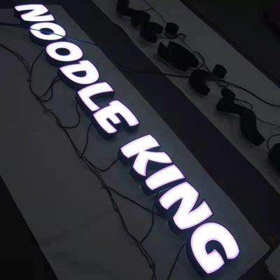 Papan Tanda Restoran Shopfront yang Diterangi Logo Perusahaan Tahan Air IP67