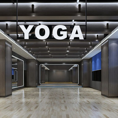 Yoga Store Restaurant Sign Board Led Channel Letter Dengan Metal Raceway
