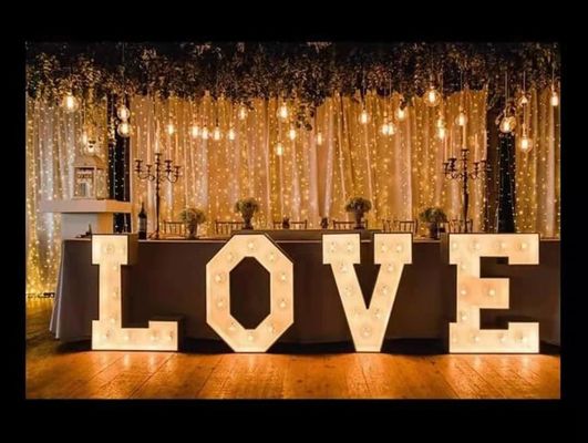 Free Standing 4 Foot Love Marquee Sign Letters Tahan Air IP67