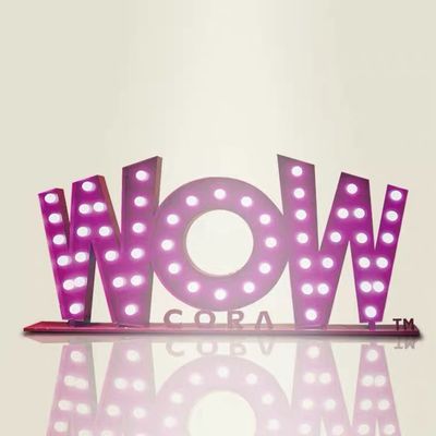 HIGHSPAN Vintage Marquee Letter Sign 4 kaki Dengan Bola Lampu