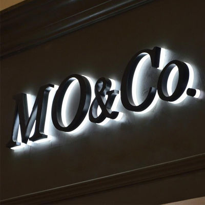 OEM ODM Restaurant Sign Board Mengiklankan Huruf Saluran Terbalik