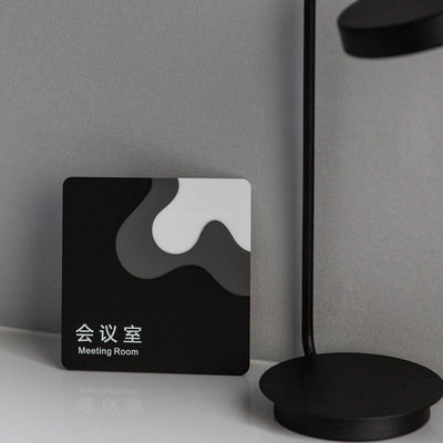HIGHSPAN Laser Cut Building Sign Ruang Pertemuan Tanda Akrilik Wayfinding