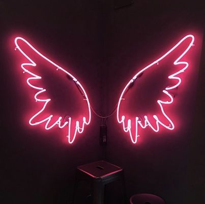 Acrylic LED Neon Sign Wall Mount Pink Neon Light Sign 12VDC