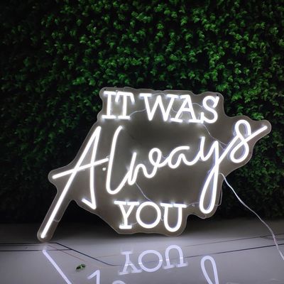 Dekorasi Indoor Led Light Up Neon Letters IP65 Tahan Air