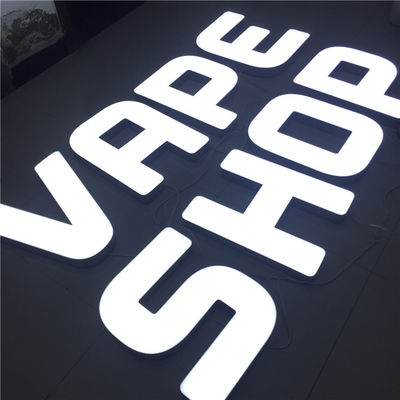 Business Light Up 3D Letter Sign Papan Toko Ritel DC12V