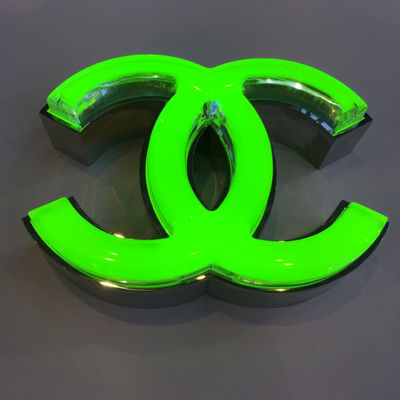 Tanda Huruf 3D Tahan Air Logam Alfabet Diterangi 60HZ