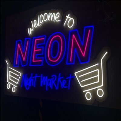 Tanda LED Sisi Dua Indoor/Outdoor SMD5050 Sumber Cahaya untuk Iklan yang Menarik Mata