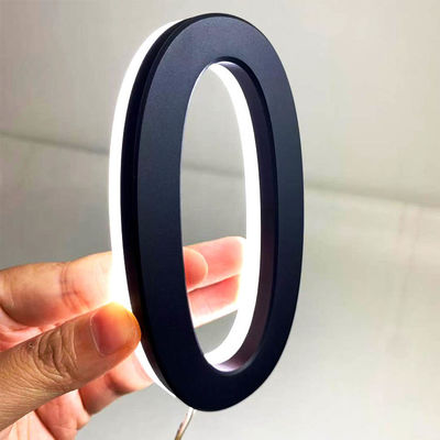 Iklan 3D Acrylic Backlit Letter Sign Hitam Dicat Tebal 12cm