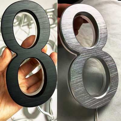 Iklan 3D Acrylic Backlit Letter Sign Hitam Dicat Tebal 12cm