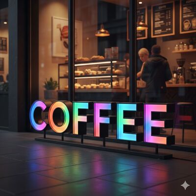 000 Jam Umur LED Channel Letter Sign Type Channel Letter Sign Sempurna untuk solusi iklan ritel dan signage