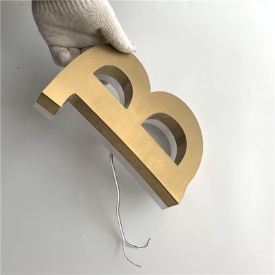 Papan Tanda Restoran HIGHSPAN Stainless Steel Backlit CE ROHS