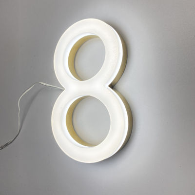 Papan Tanda Depan Akrilik 3D Tahan Angin 50000 Jam Seumur Hidup