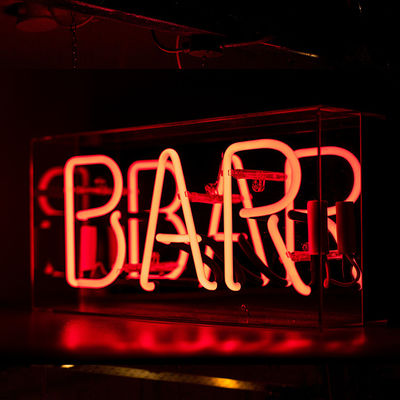 Transparansi Tinggi Akrilik Personalized Neon Signs 50000 Jam Hidup