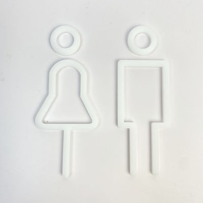 Huruf Alfabet Akrilik Putih Inspirasional Mengiklankan Huruf Akrilik Buatan